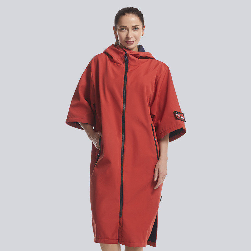 ChillBlimp Premium Waterproof Changing Robe — Post-Plunge Recovery Bathrobe