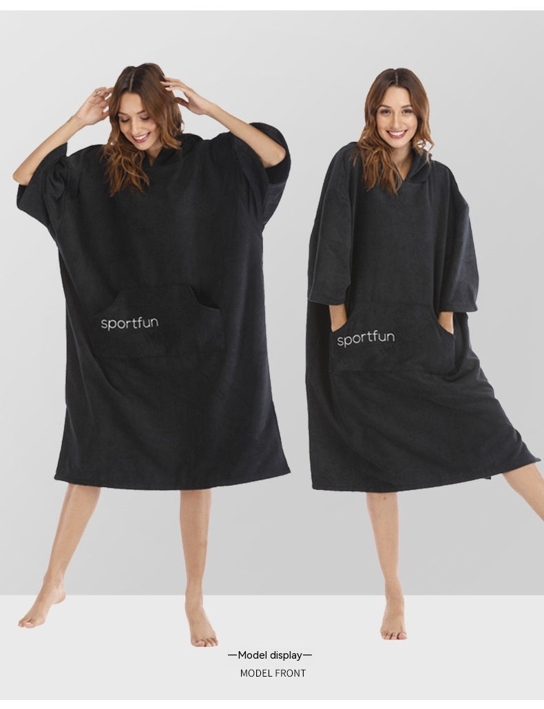 ChillBlimp Recovery Changing Robe — Microfibre Hooded Post-Plunge Cloak