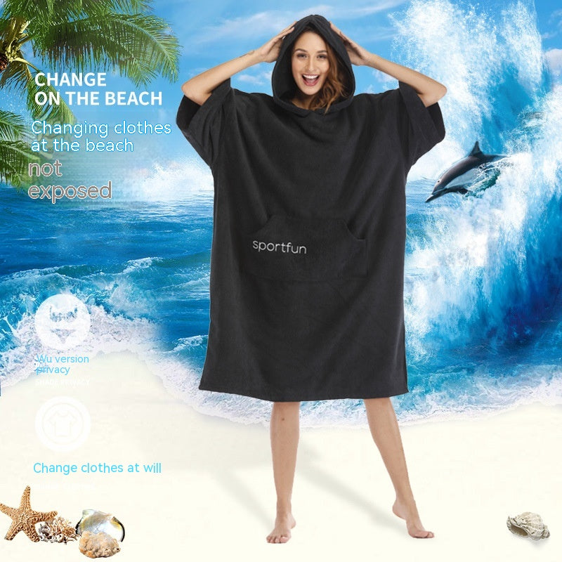 ChillBlimp Recovery Changing Robe — Microfibre Hooded Post-Plunge Cloak
