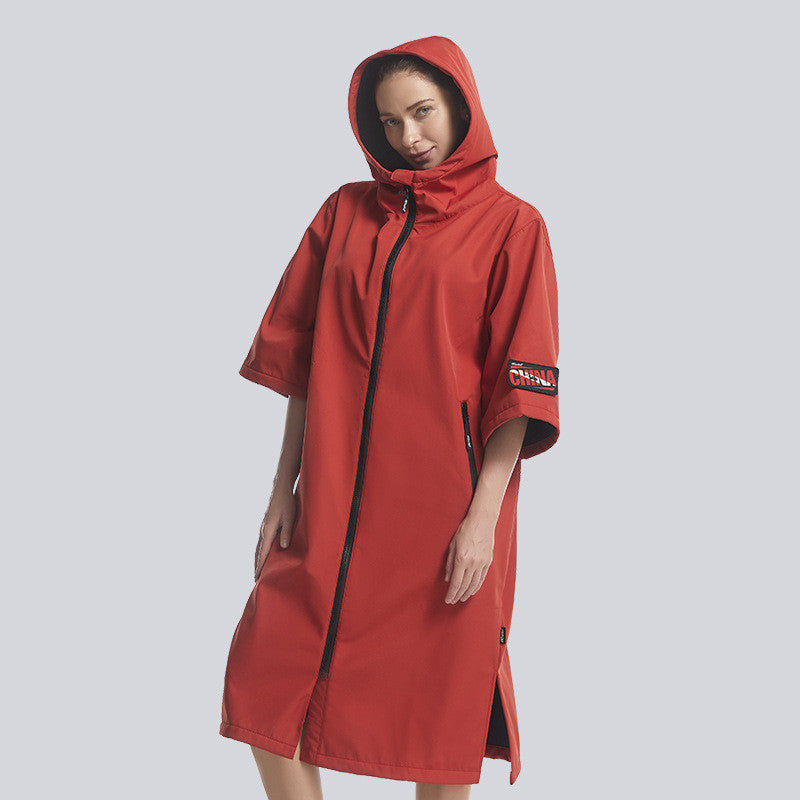 ChillBlimp Premium Waterproof Changing Robe — Post-Plunge Recovery Bathrobe