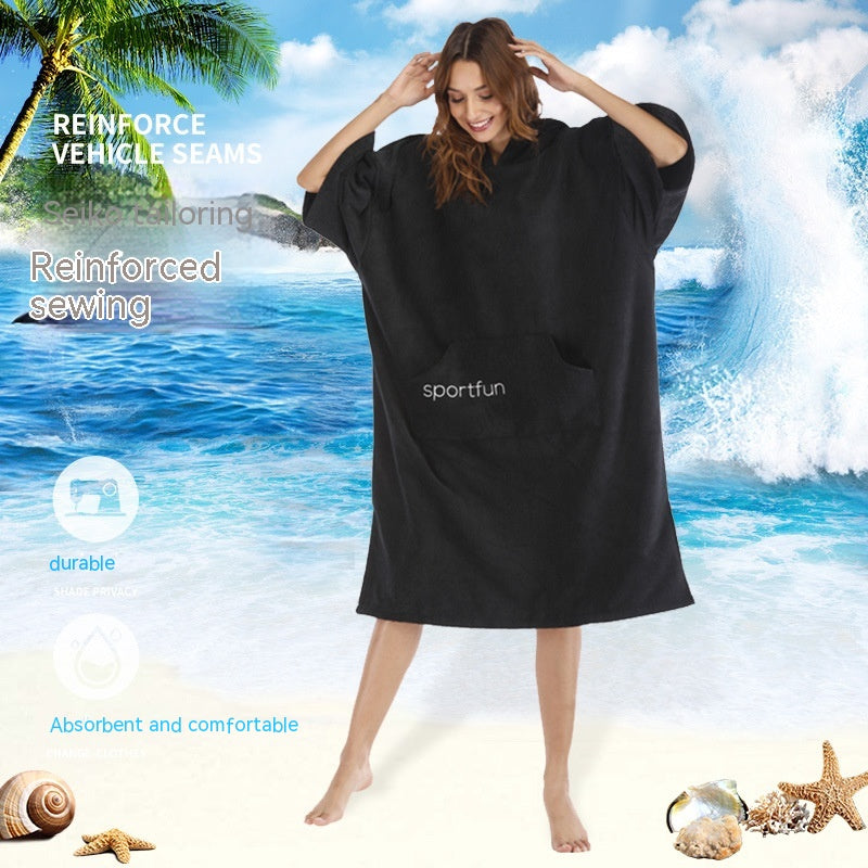ChillBlimp Recovery Changing Robe — Microfibre Hooded Post-Plunge Cloak