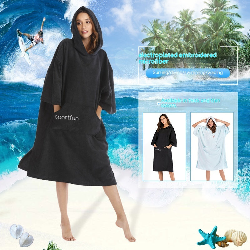 ChillBlimp Recovery Changing Robe — Microfibre Hooded Post-Plunge Cloak