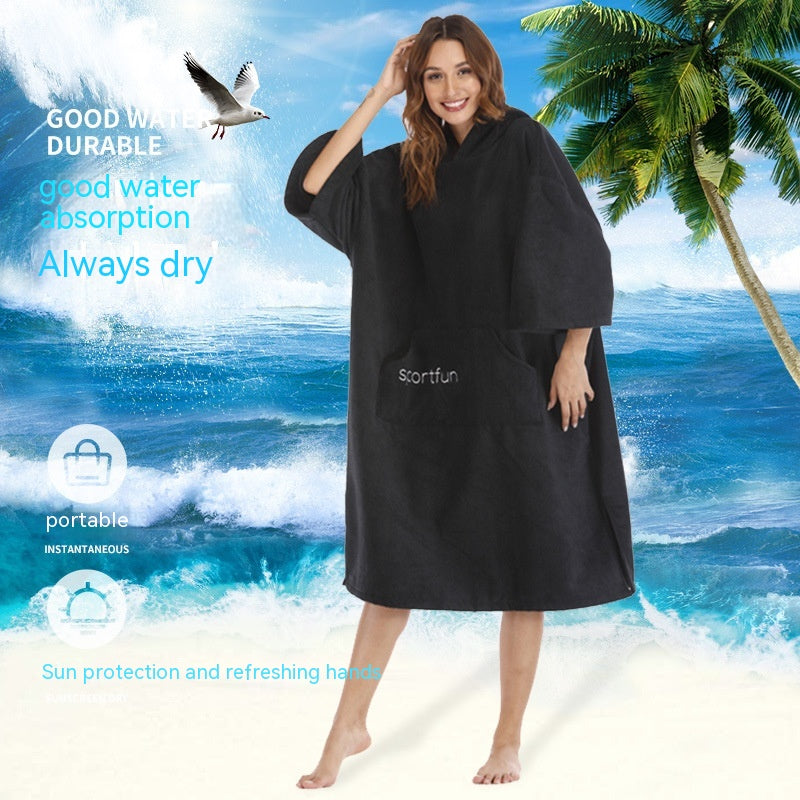 ChillBlimp Recovery Changing Robe — Microfibre Hooded Post-Plunge Cloak